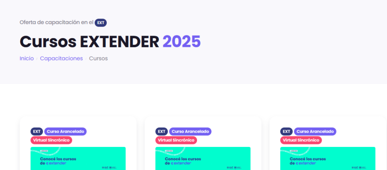 Cursos Extender: formación digital para potenciar el desarrollo profesional
