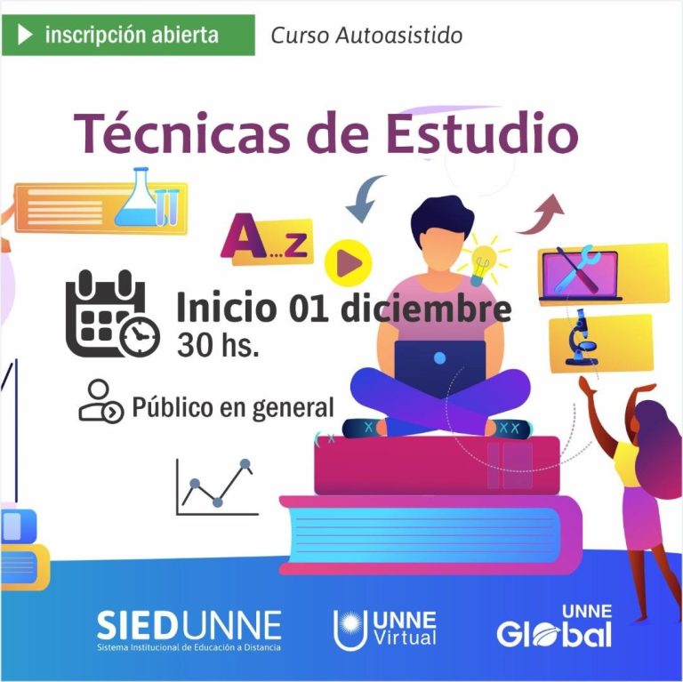 UNNE lanza la 5ª edición del curso “Técnicas de Estudio” con inscripción abierta